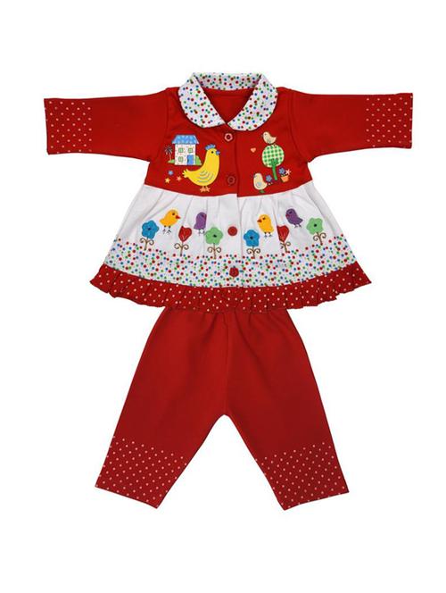 red cotton full length set - 14467598 - Very Small Image - 1