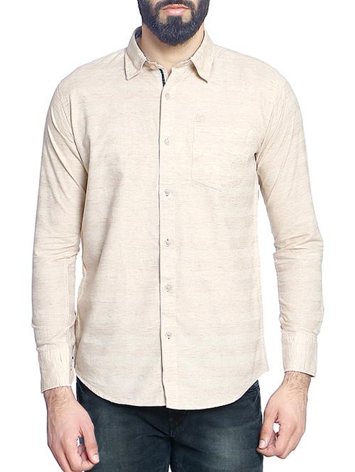 pink cotton blend casual shirt - 14467769 - Standard Image - 1