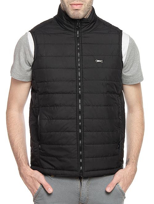 black nylon casual jacket - 14467816 - Very Small Image - 1