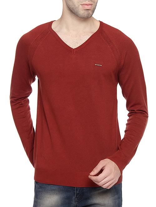 red acrylic pullover - 14467850 - Standard Image - 1