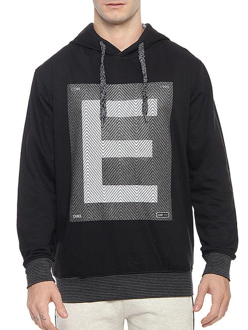 black polyester printed sweatshirt - 14467876 - Standard Image - 1