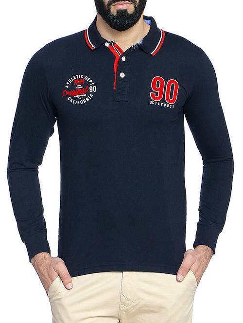 navy blue cotton t-shirt - 14467905 - Very Small Image - 1