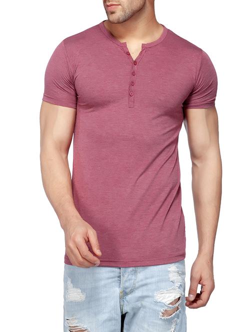 maroon rayon t-shirt - 14468033 - Standard Image - 1