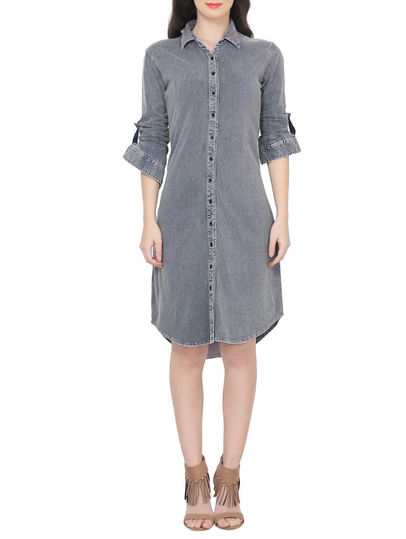 Grey shirt dress - 14468069 - Zoom Image - 1
