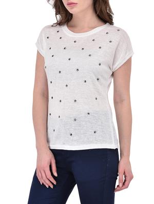 white poly cotton top - 14468176 - Standard Image - 2