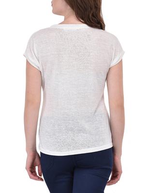 white poly cotton top - 14468176 - Standard Image - 3