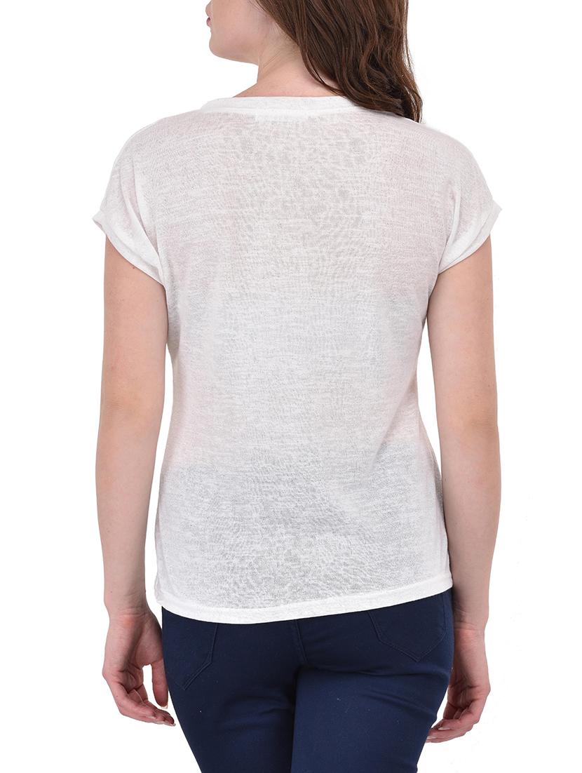 white poly cotton top - 14468176 - Zoom Image - 3