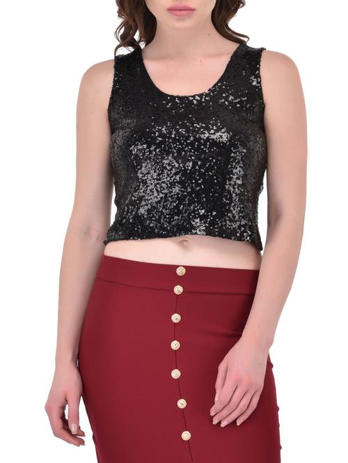 Black sequin top - 14468191 - Very Small Image - 1
