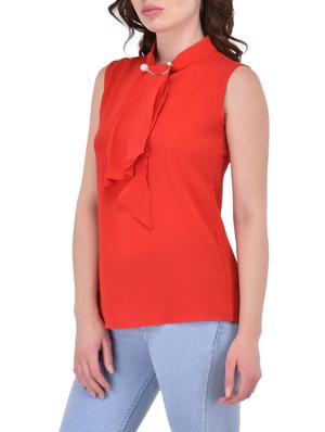 red viscose casual top - 14468194 - Standard Image - 2
