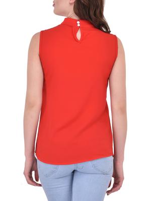 red viscose casual top - 14468194 - Standard Image - 3