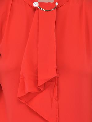 red viscose casual top - 14468194 - Standard Image - 4