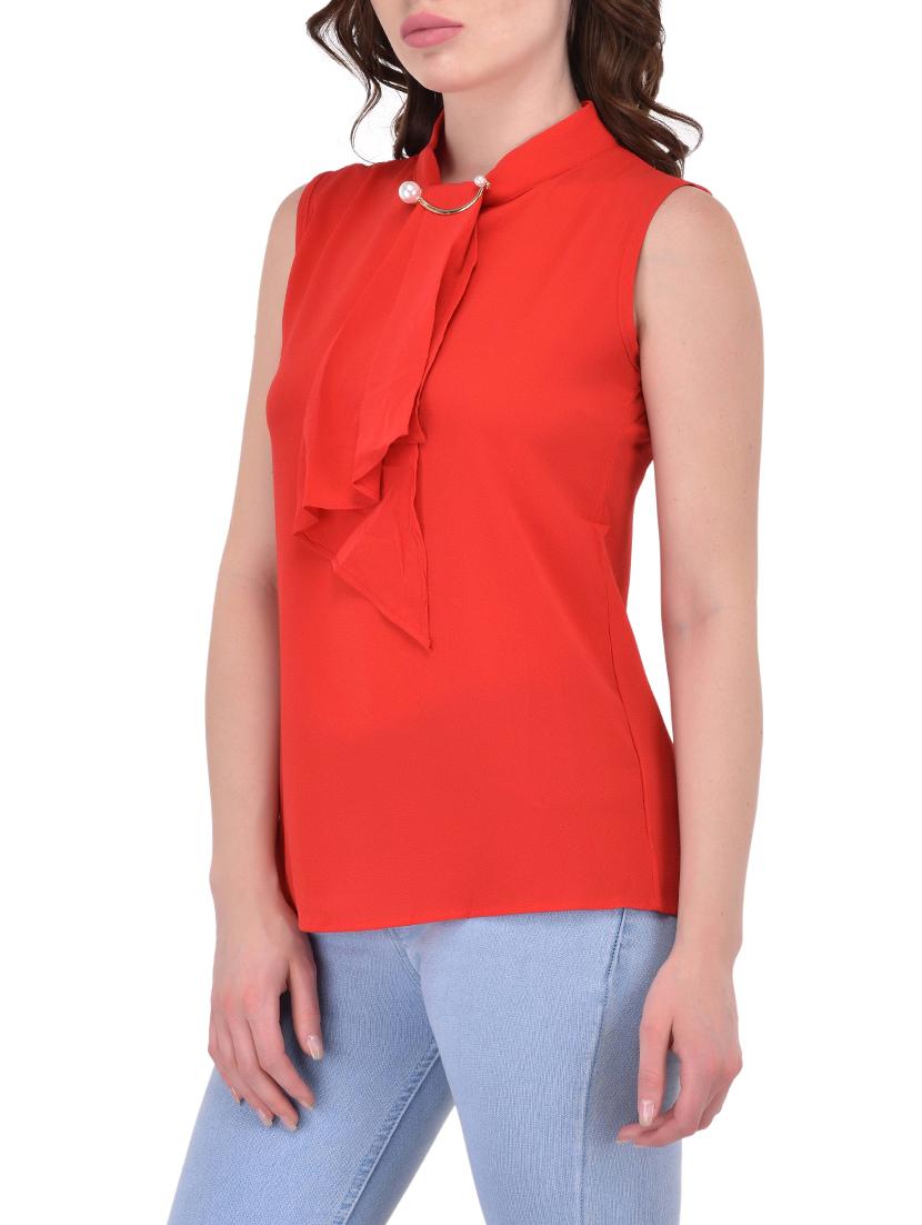 red viscose casual top - 14468194 - Zoom Image - 2