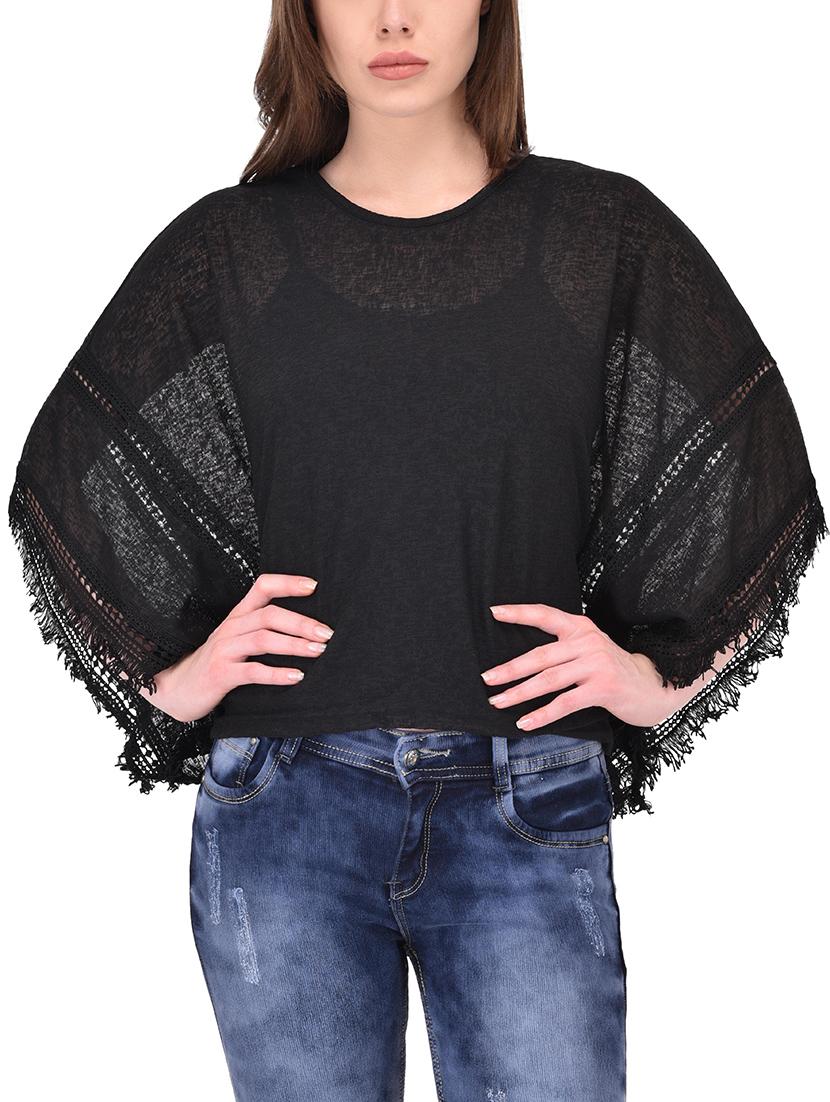 black kaftan top - 14468211 - Zoom Image - 1
