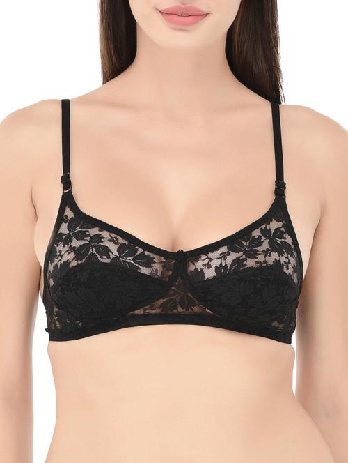 black cotton bra - 14468281 - Very Small Image - 1