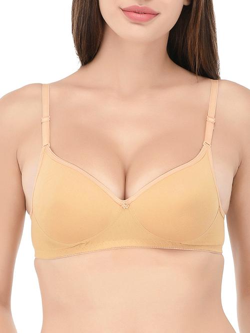 beige cotton bra - 14468288 - Standard Image - 1