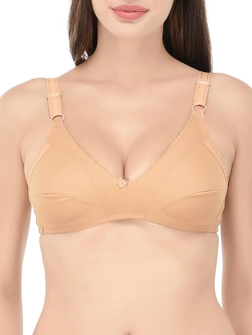 beige cotton bra - 14468294 - Very Small Image - 1