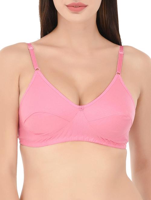 pink cotton bra - 14468296 - Standard Image - 1