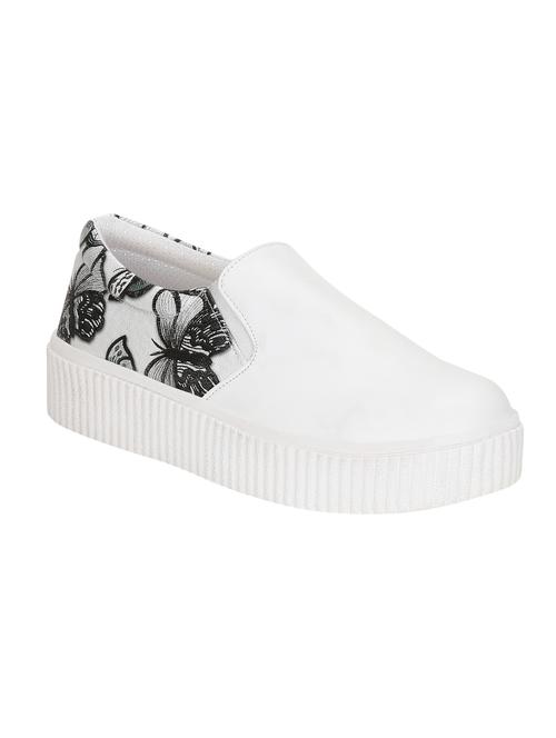 white plimsolls casual shoe - 14468492 - Very Small Image - 1