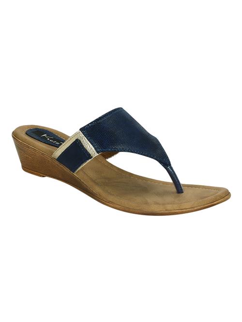 blue open thong wedge - 14468587 - Very Small Image - 1