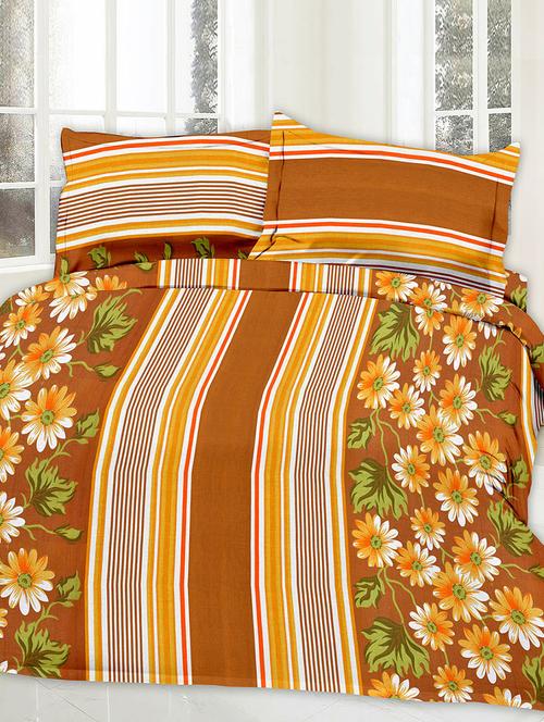 Cotton Printed Double Bed Sheet With 2 Pillow Covers - 14469065 - Standard Image - 1