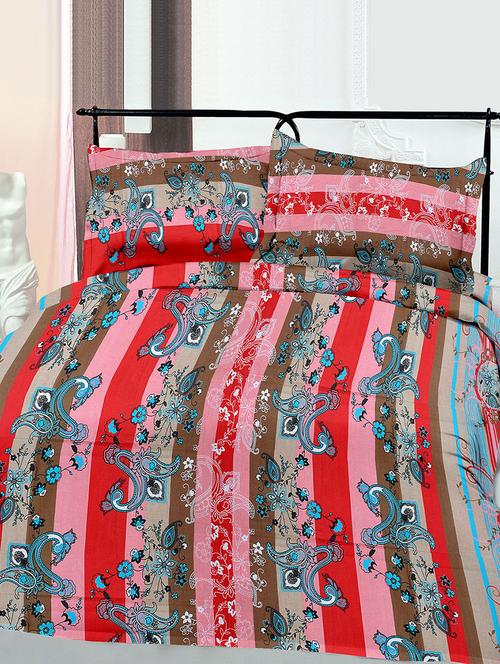 Cotton Printed Double Bed Sheet With 2 Pillow Covers - 14469081 - Standard Image - 1