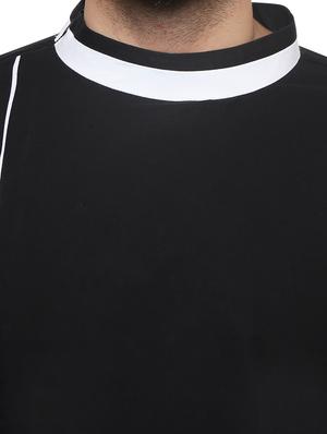black cotton long kurta - 14469121 - Standard Image - 4