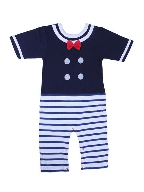 blue cotton romper - 14469199 - Standard Image - 1