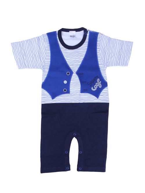 blue cotton romper - 14469209 - Standard Image - 1