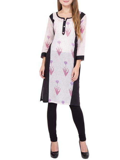 multi cotton straight kurta - 14469220 - Very Small Image - 1