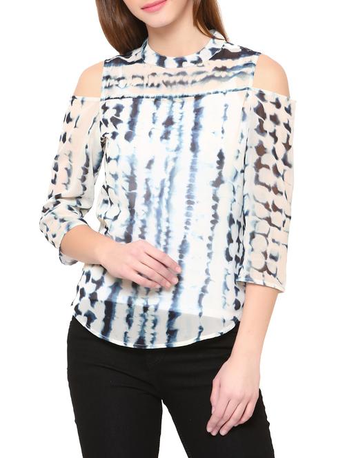 White tie and dye top - 14469614 - Standard Image - 1