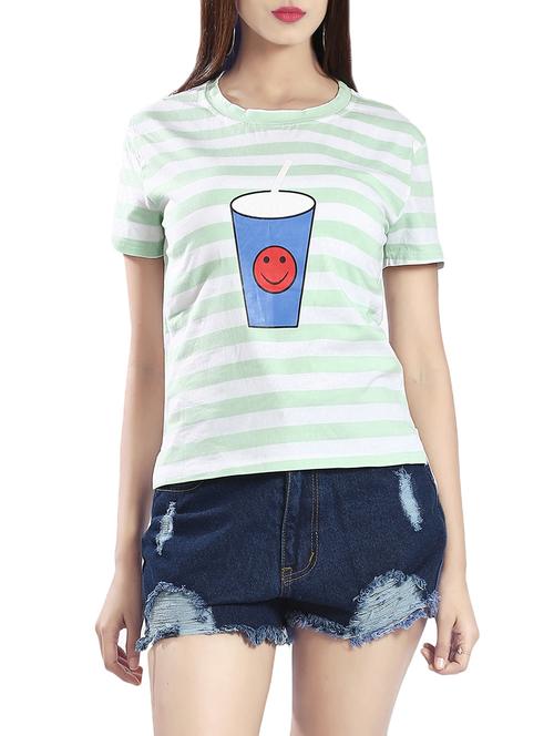 multi colored asymmetric tee - 14469722 - Standard Image - 1