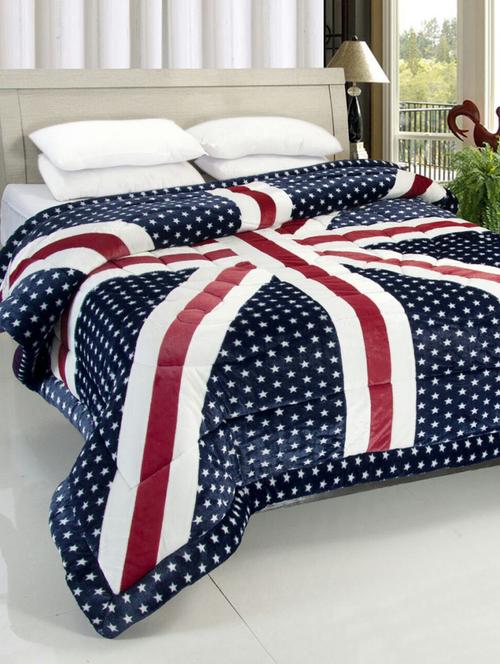 Modern Style Geometric Design Polyester Quilt - 14469912 - Very Small Image - 1