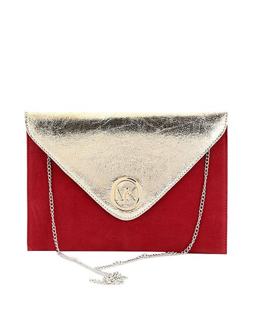red leatherette regular clutch - 14470062 - Very Small Image - 1