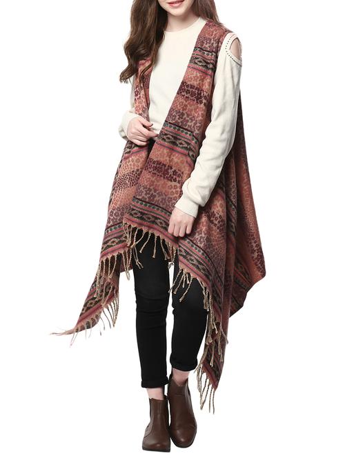 Multicolored printed shrug - 14470309 - Standard Image - 1