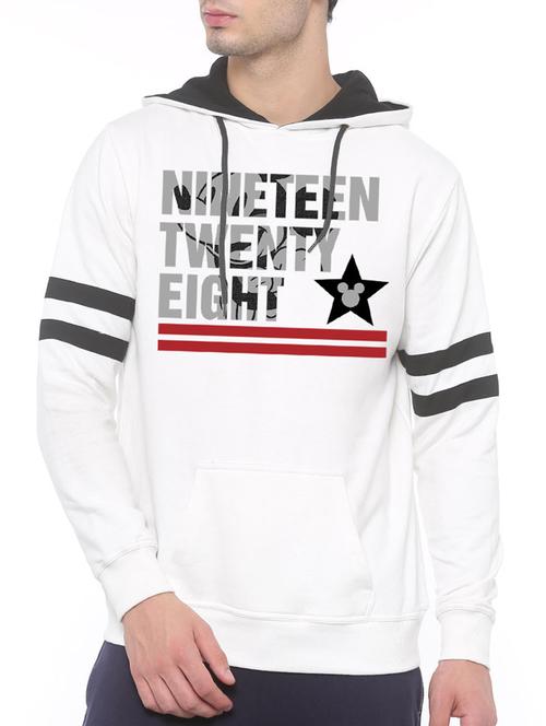 white cotton chest print sweatshirt - 14470928 - Very Small Image - 1