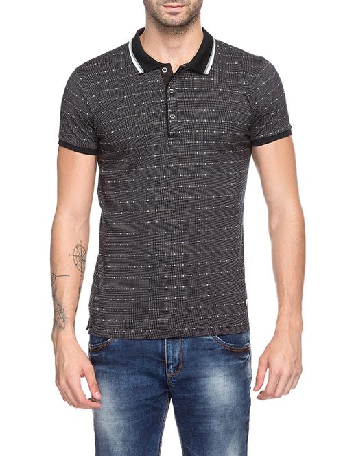 black cotton printed t-shirt - 14471030 - Very Small Image - 1