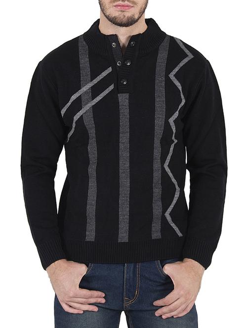 black woollen pullover - 14471288 - Very Small Image - 1