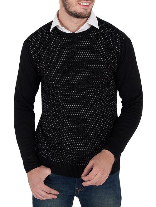 black wool pullover - 14471298 - Very Small Image - 1