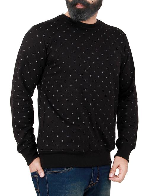 black cotton pullover - 14471314 - Standard Image - 1