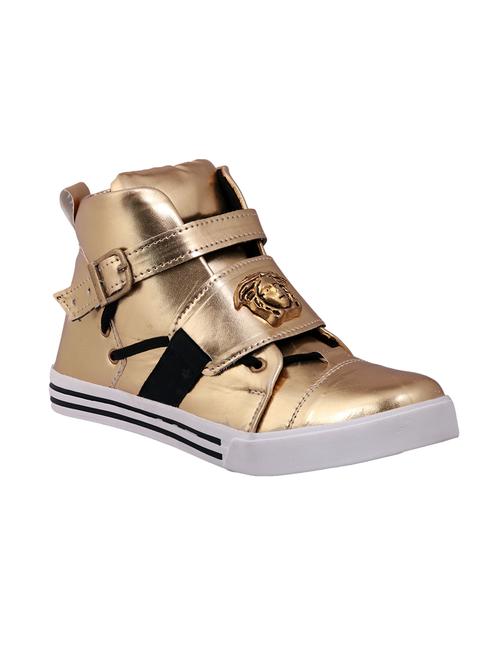 gold leatherette sneaker - 14471329 - Very Small Image - 1