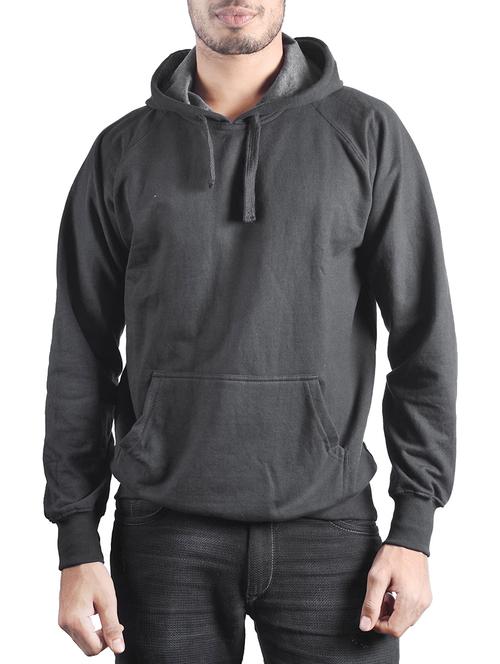 black fleece sweatshirt - 14471354 - Very Small Image - 1