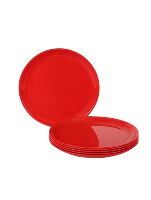 Microwave Safe Plastic Set of 6 Dinner Plates - 14471410 - Very Small Image - 1
