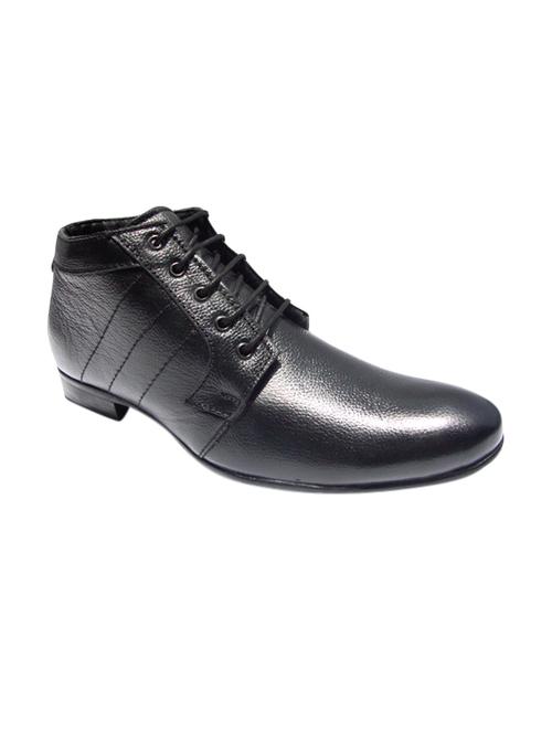black Leather lace-up derby - 14471443 - Very Small Image - 1