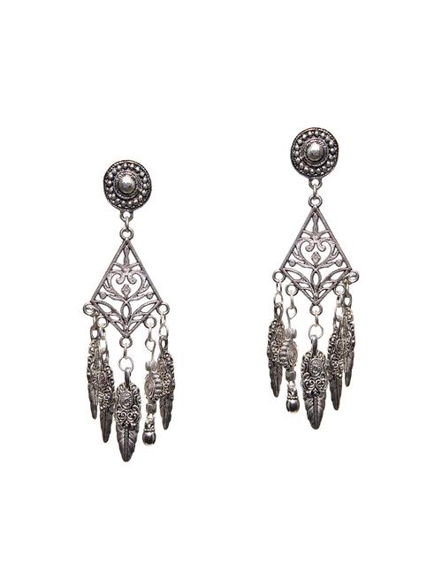 metallic metal drop earring - 14471909 - Very Small Image - 1