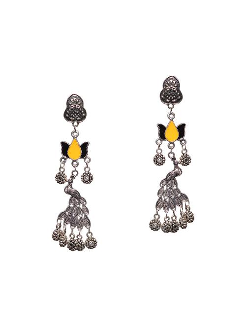 metallic metal drop earring - 14471917 - Very Small Image - 1