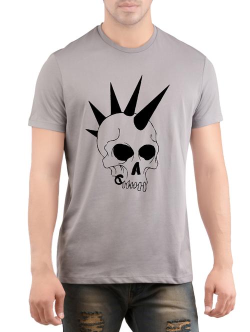 grey cotton t-shirt - 14471981 - Very Small Image - 1