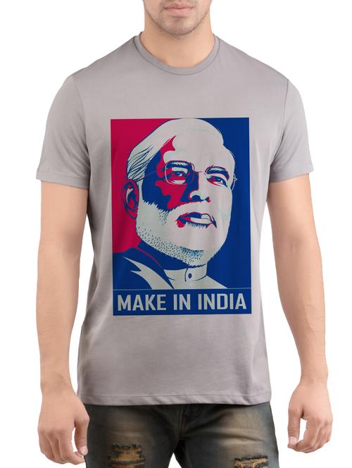 grey cotton character t-shirt - 14471990 - Standard Image - 1