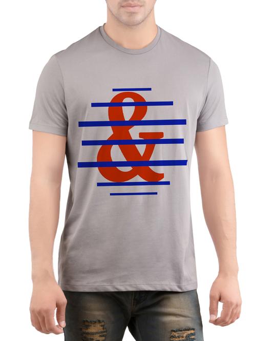 grey cotton t-shirt - 14472075 - Very Small Image - 1