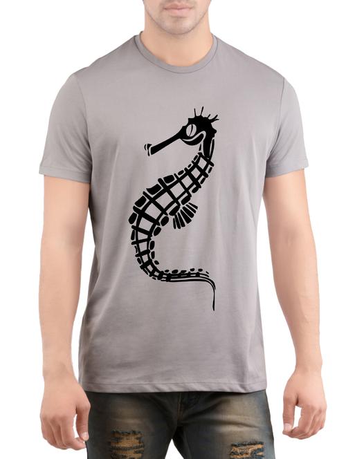 grey cotton t-shirt - 14472076 - Very Small Image - 1