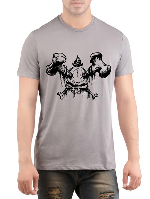 grey cotton t-shirt - 14472079 - Very Small Image - 1